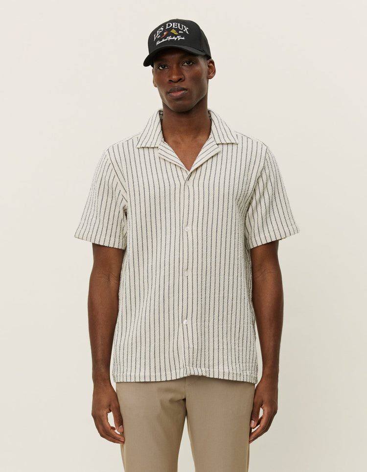 Les deux lesley structured ss shirt ivory