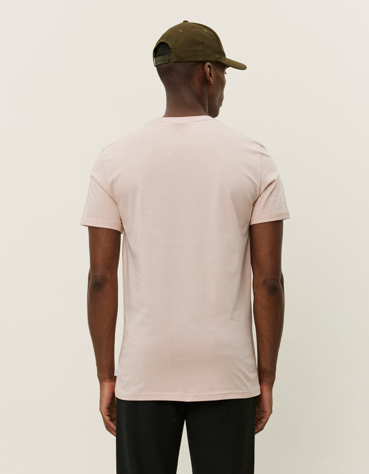 Les deux norregaard contrast t-shirt peach whip
