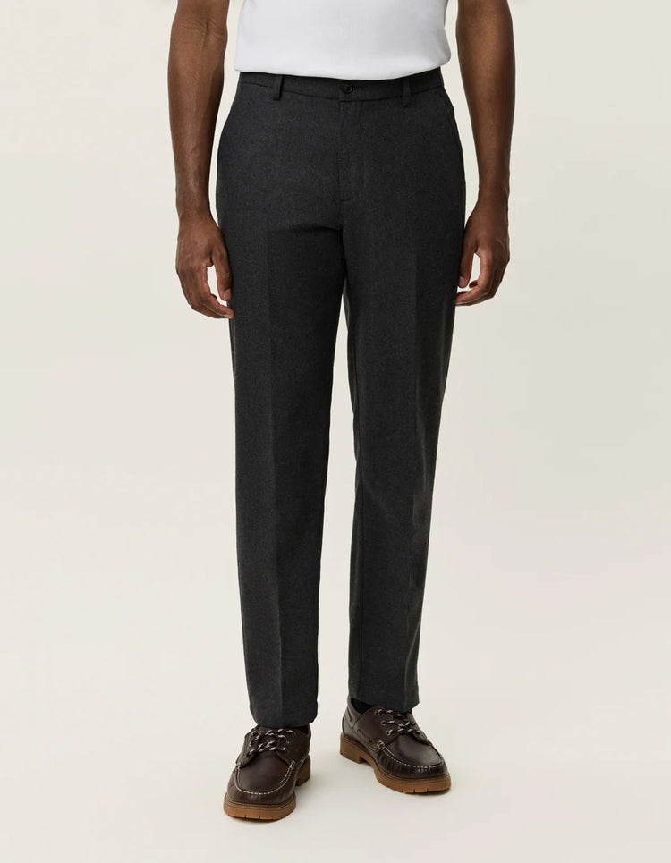 Les deux como reg wool suit pants asphalt