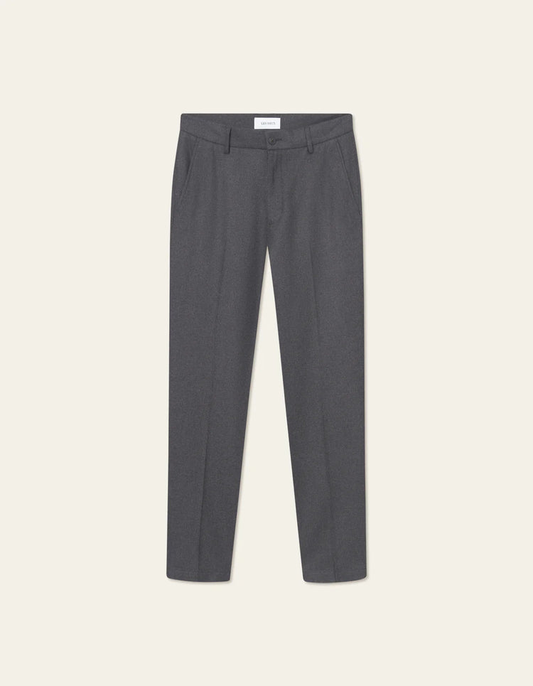 Les deux como reg wool suit pants asphalt