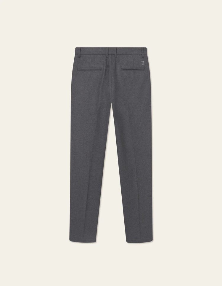 Les deux como reg wool suit pants asphalt