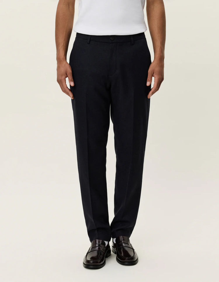 Les deux como reg wool suit pants dark navy