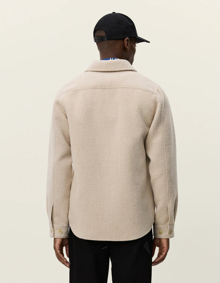 Les deux lennon bouclé overshirt ivory