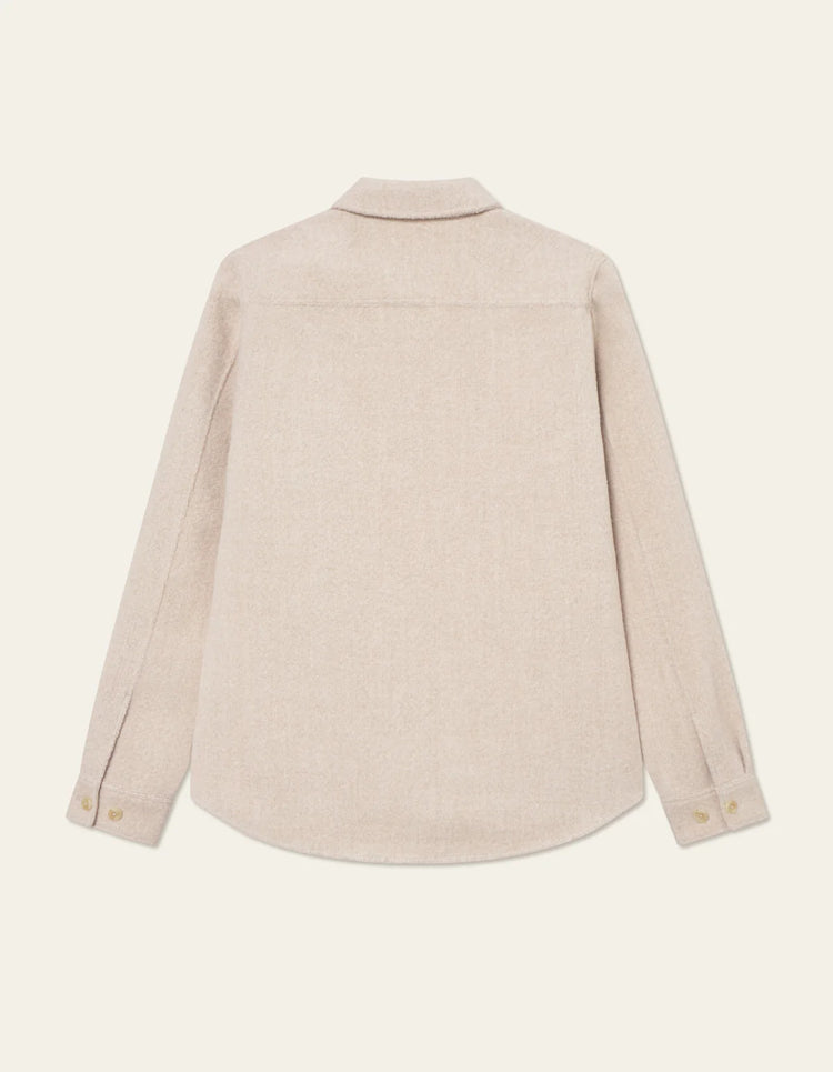Les deux lennon bouclé overshirt ivory