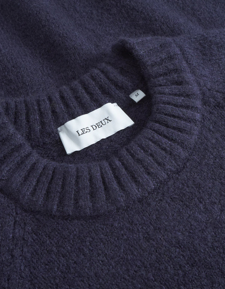 Les deux gilbert crewneck knit dark navy