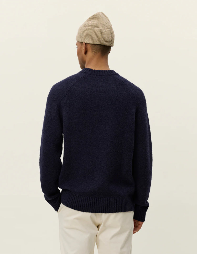 Les deux gilbert crewneck knit dark navy