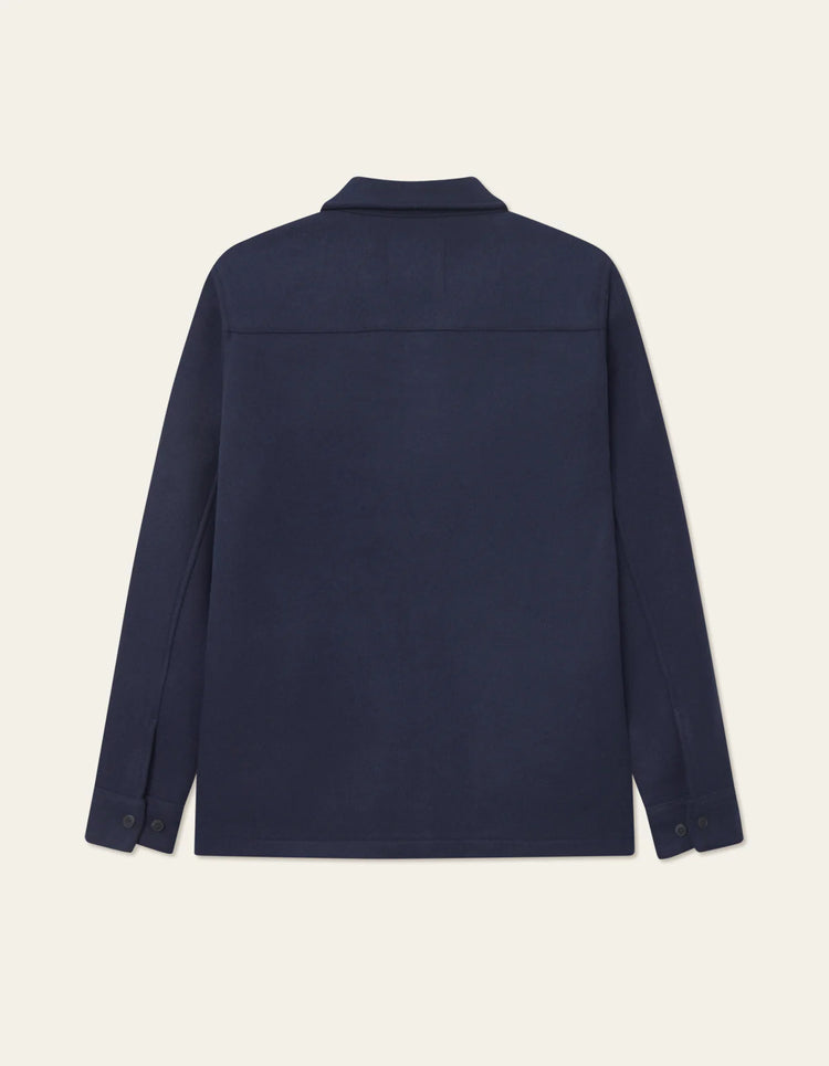 Les deux jason solid wool overshirt