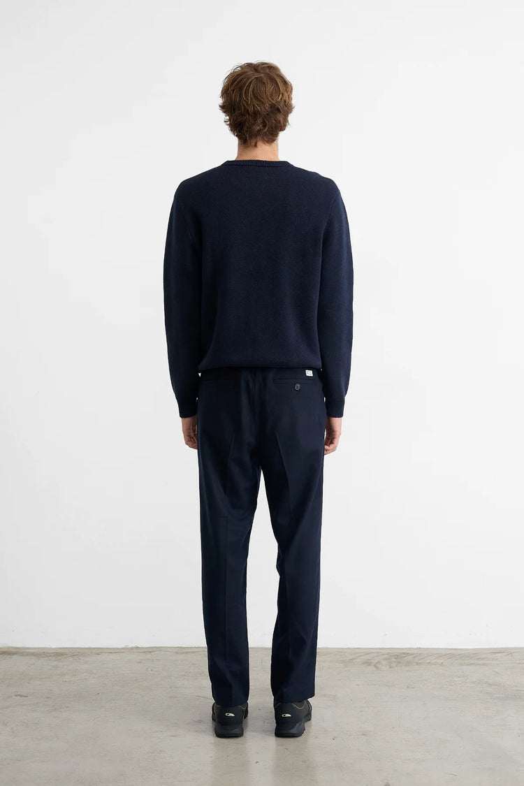 Edmmond finot sweater plain navy