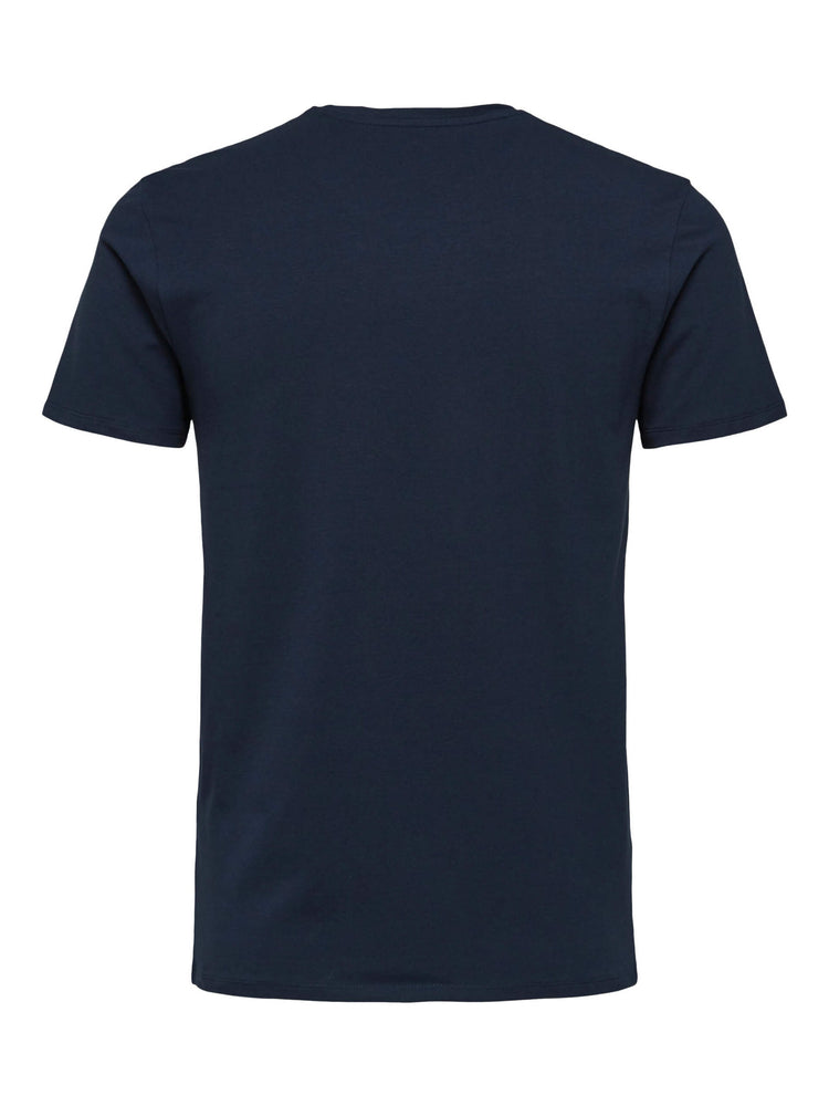 Selectedhomme slhnewpima ss o-neck tee navy blazer