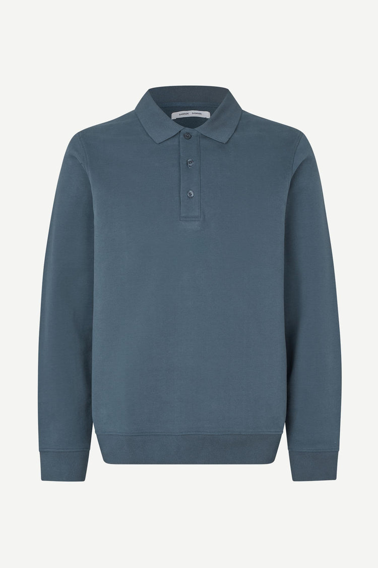 Samsoe samsoe sadanny polo sweatshirt 15741 midnight navy