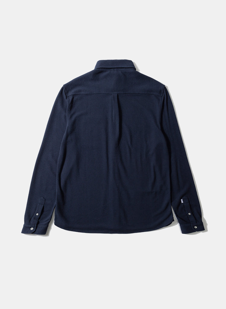Edmmond crisp shirt plain navy
