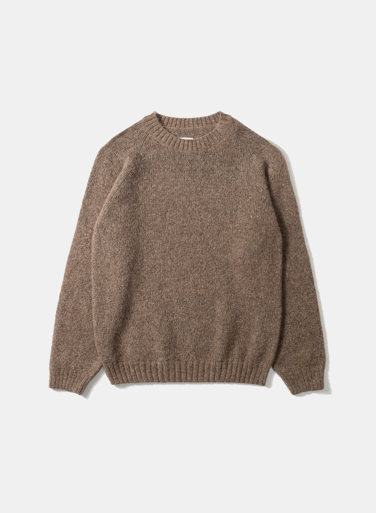 Edmmond glasgow sweater plain chocolate
