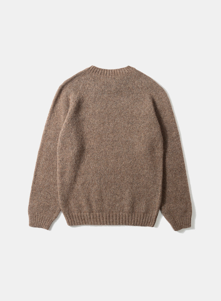 Edmmond glasgow sweater plain chocolate