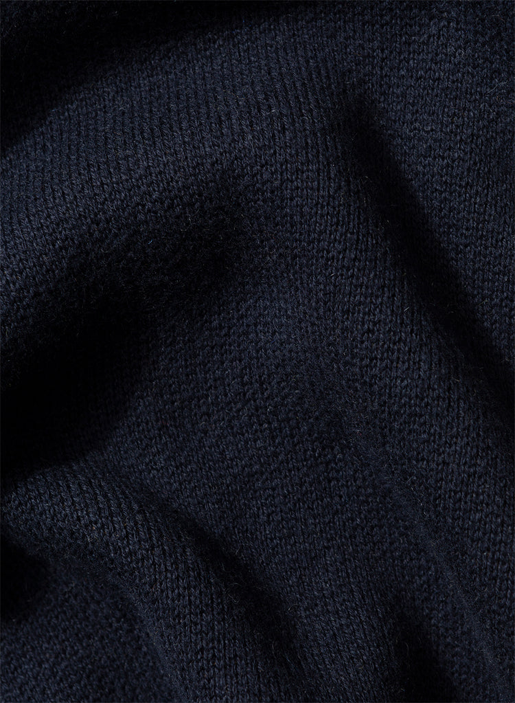 Edmmond finot sweater plain navy