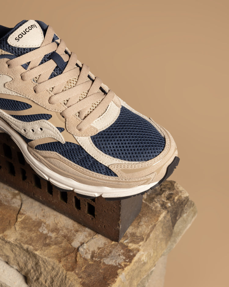 Saucony progrid omni 9 beige blue (web only)