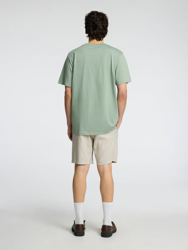 Selectedhomme slhaspen tee iceberg green