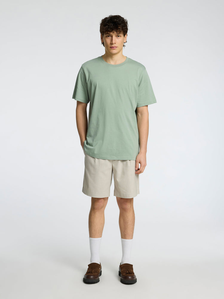 Selectedhomme slhaspen tee iceberg green
