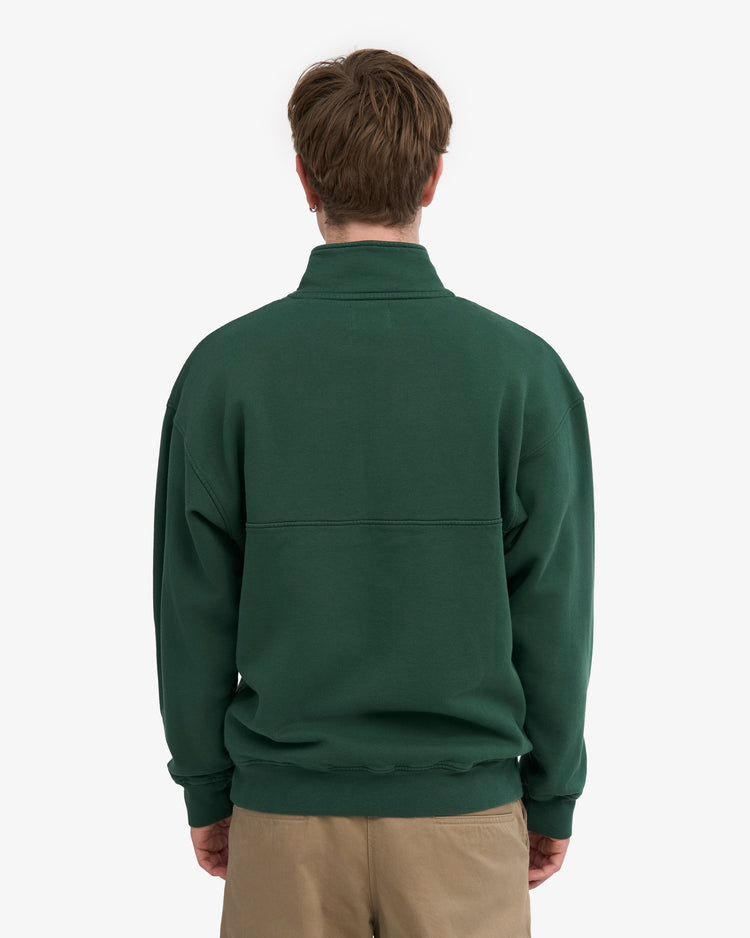 Colorful standard organic quarter zip sweat cs1014 emerald green