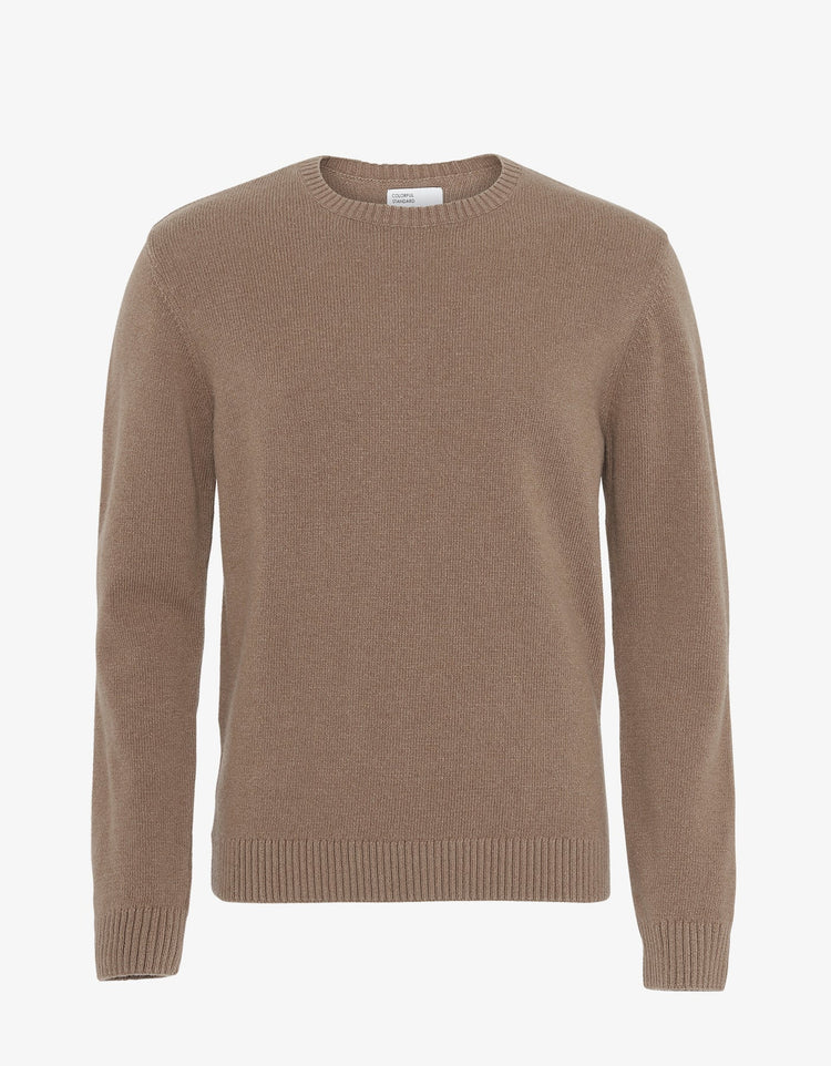 Colorful standard classic merino wool crew cs5083 warm taupe