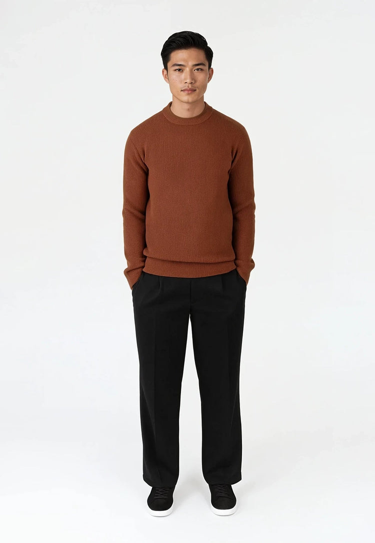 Ciszere eddie knitted sweater burned orange