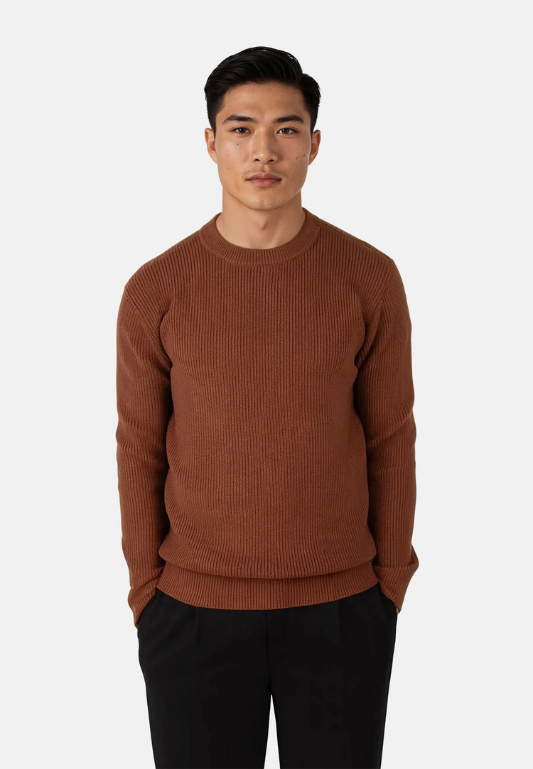 Ciszere eddie knitted sweater burned orange