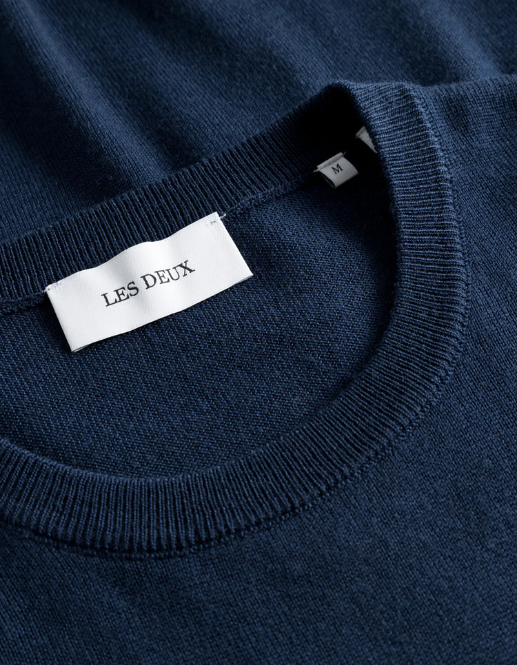 Les deux greyson merino knit dark navy