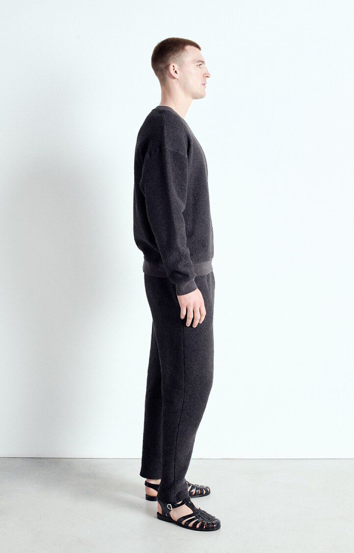 American vintage bobypark sweat mboby03a charcoal melange