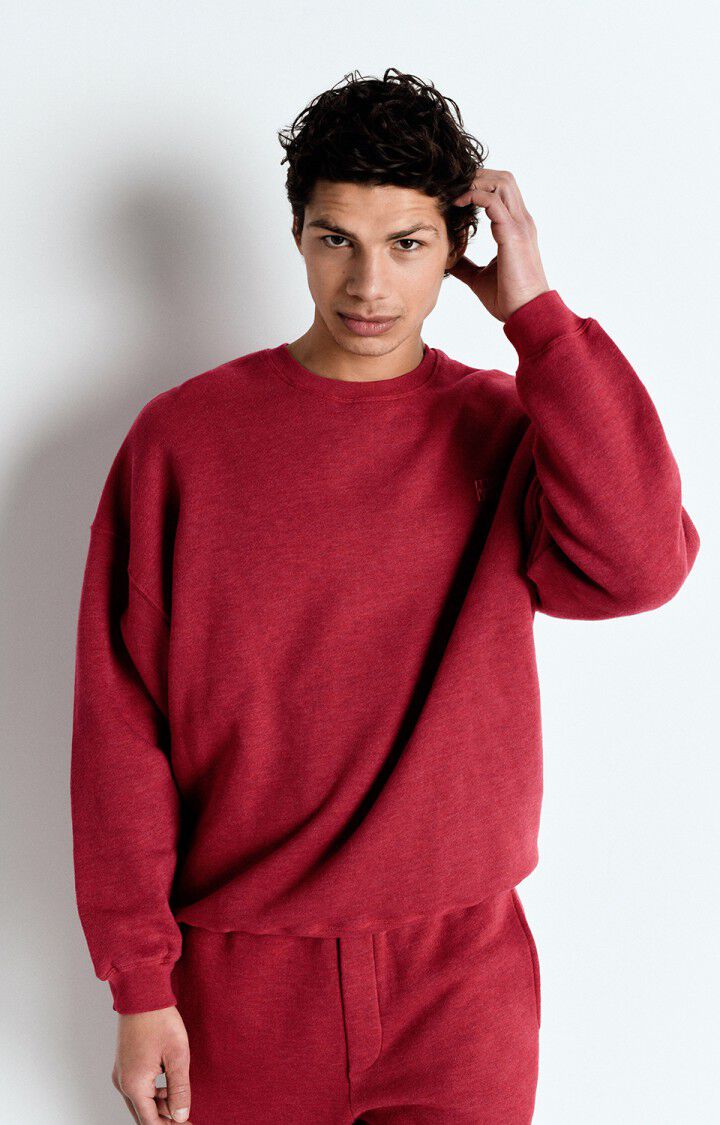 American vintage doven sweat mdov03a overdyed grenat