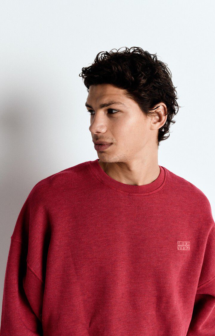 American vintage doven sweat mdov03a overdyed grenat