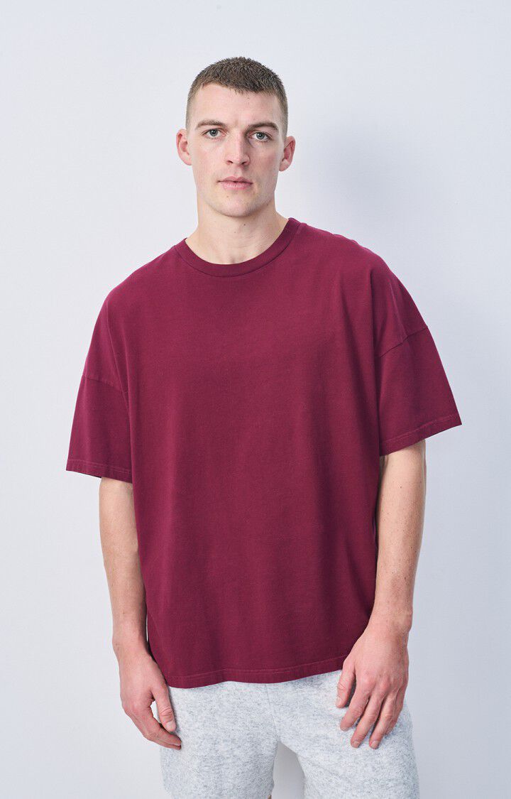 American vintage fizvalley t-shirt mfiz02a bordeaux vintage