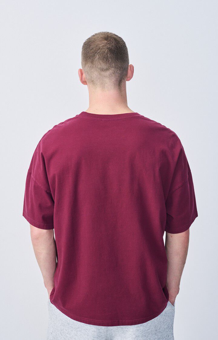 American vintage fizvalley t-shirt mfiz02a bordeaux vintage