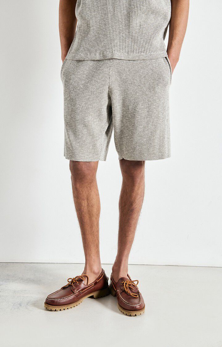 American vintage frizzy shorts mfri09ae25 gris chine