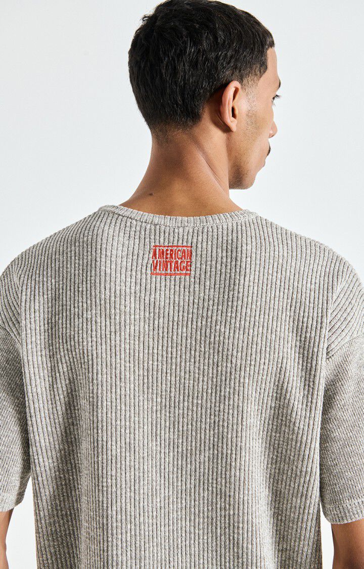 American vintage frizzy trui tee mfri18ae25 gris chine