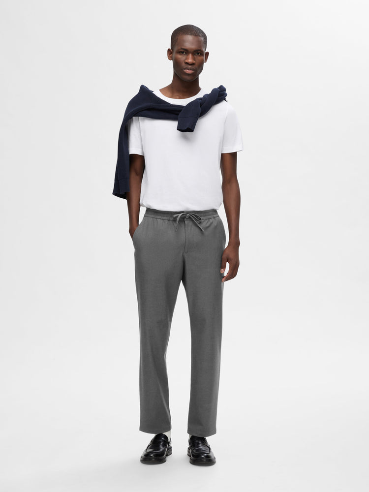 Selectedhomme slh196-straight robert string pant sand