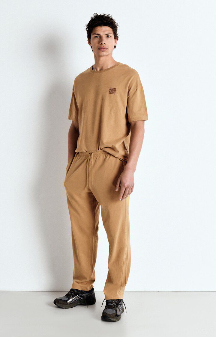 American vintage ykobow t-shirt myko02a camel