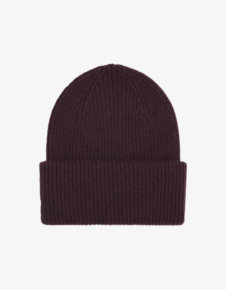 Colorful standard merino wool hat oxblood red