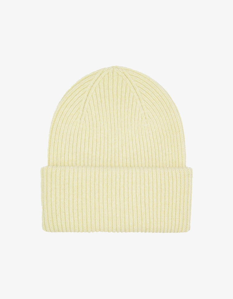 Colorful standard merino wool hat soft yellow