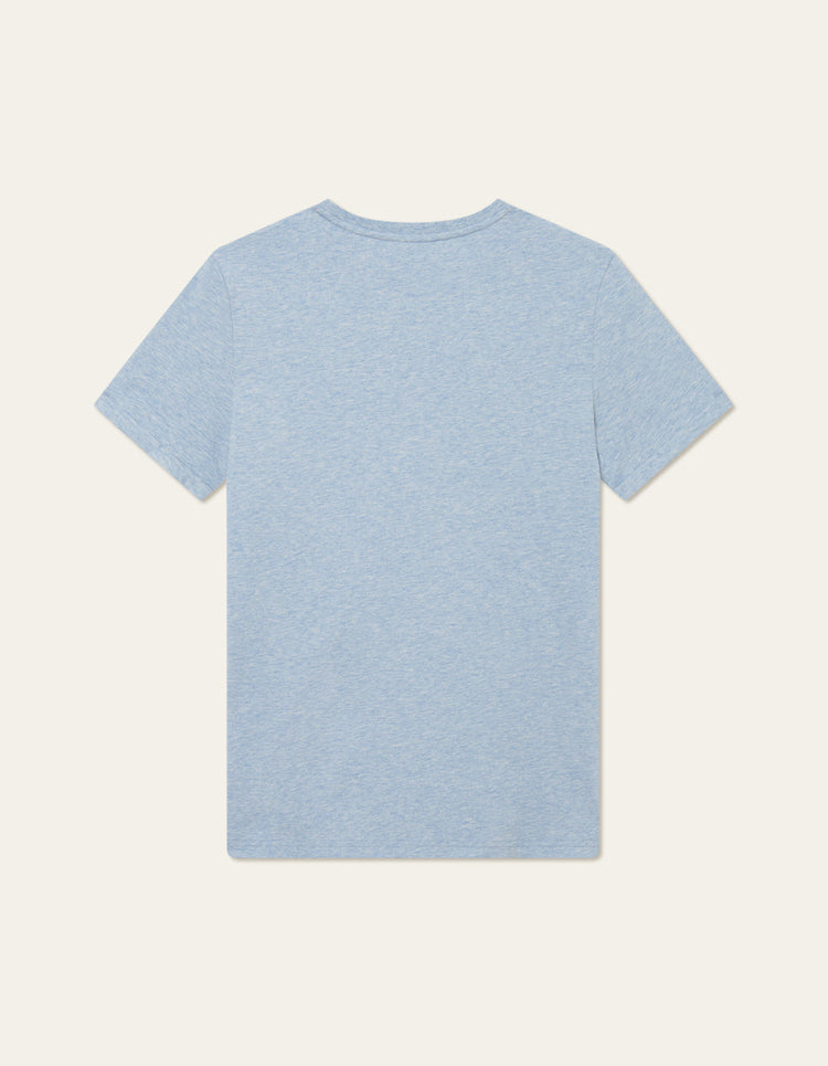 Les deux norregaard t-shirt tonal xenon blue melange