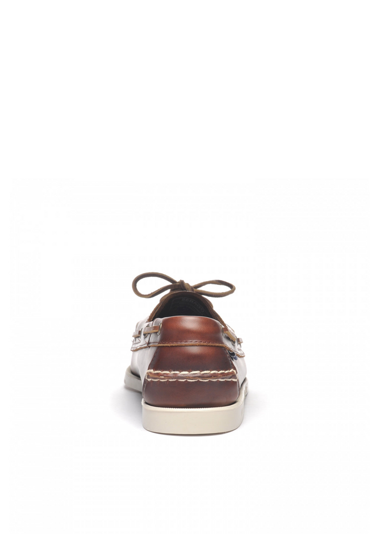 Sebago docksides portland waxed brown