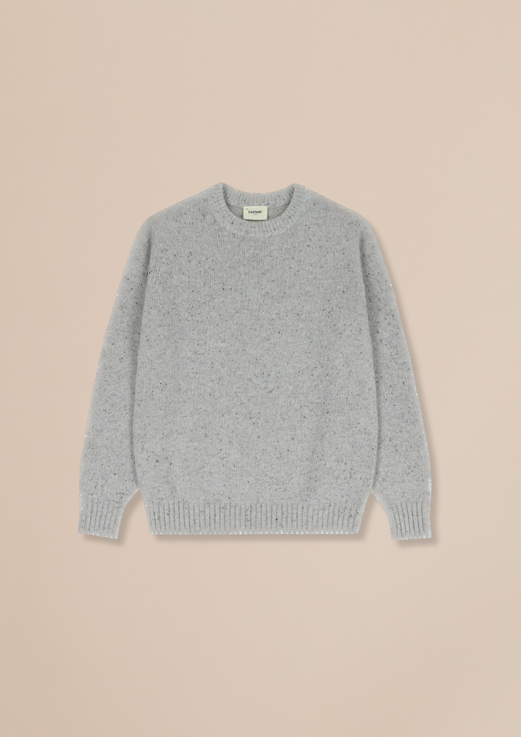 Castart starrynight knitwear light grey