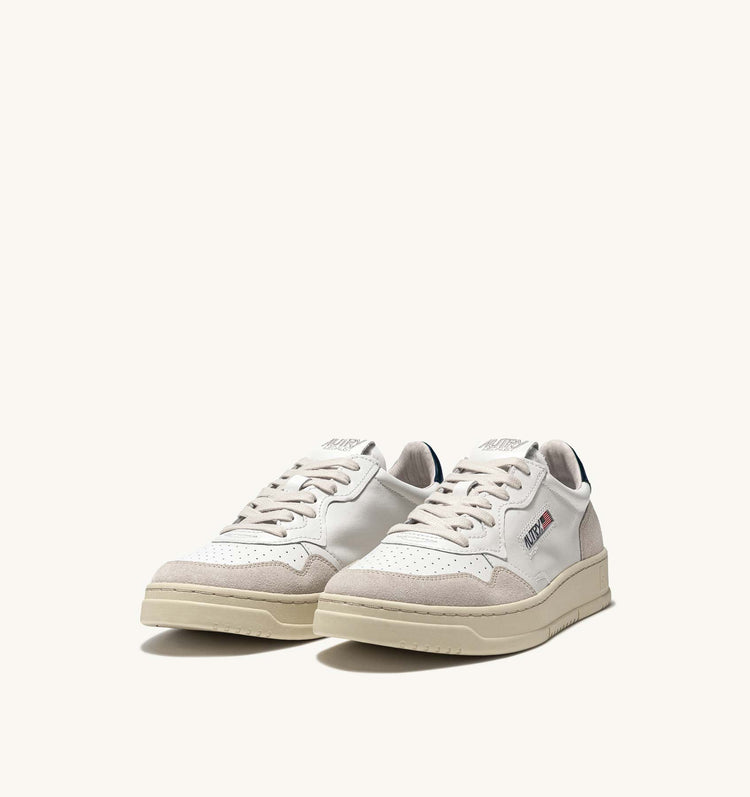 Autry ls28 leather suede white blue