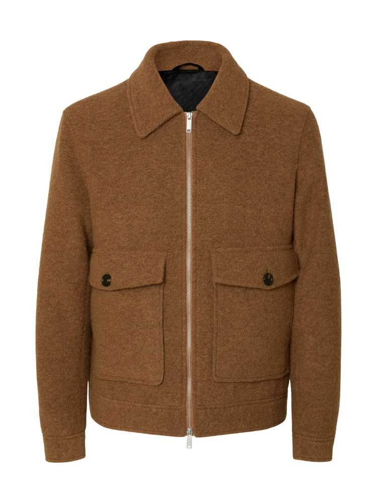 Selectedhomme slhjakob wool blend jacket chipmunk