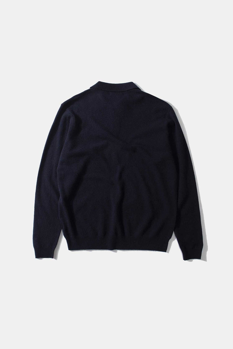 Edmmond wool polo navy