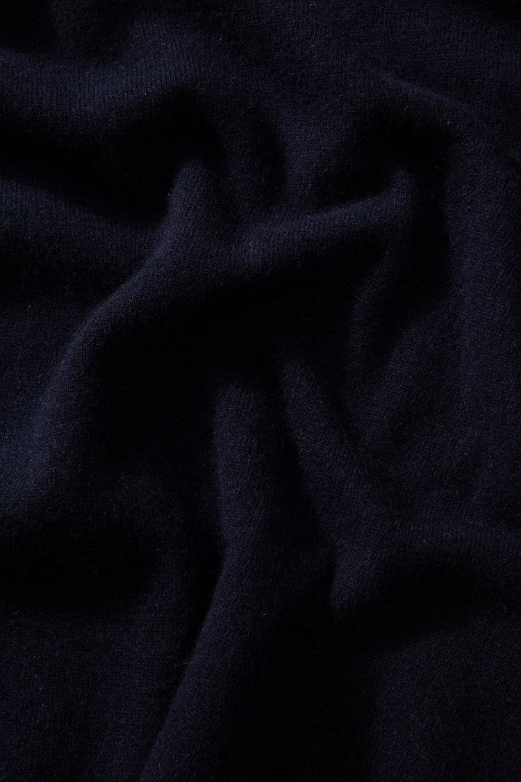 Edmmond wool polo navy