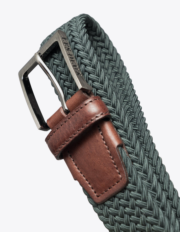 Les deux walker webbing belt pine green
