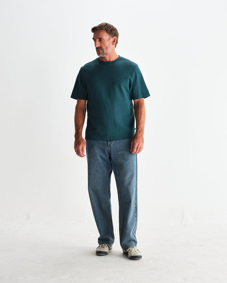 Wax london dean ss tee jolt teal