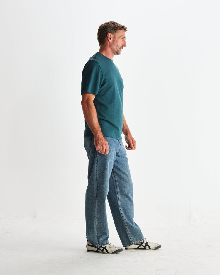 Wax london dean ss tee jolt teal