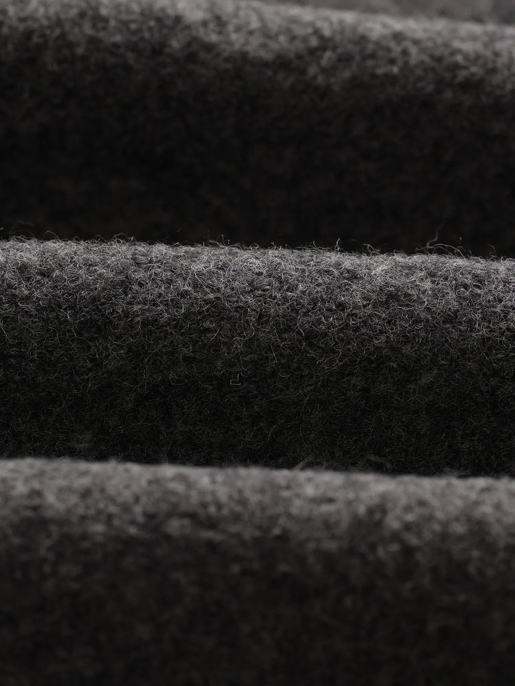 Wax london eldon mid grey boiled wool jacket
