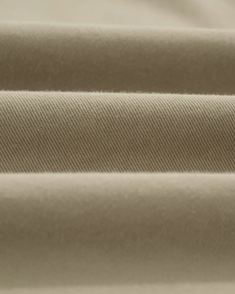 Wax london kurt trouser organic cotton twill light khaki