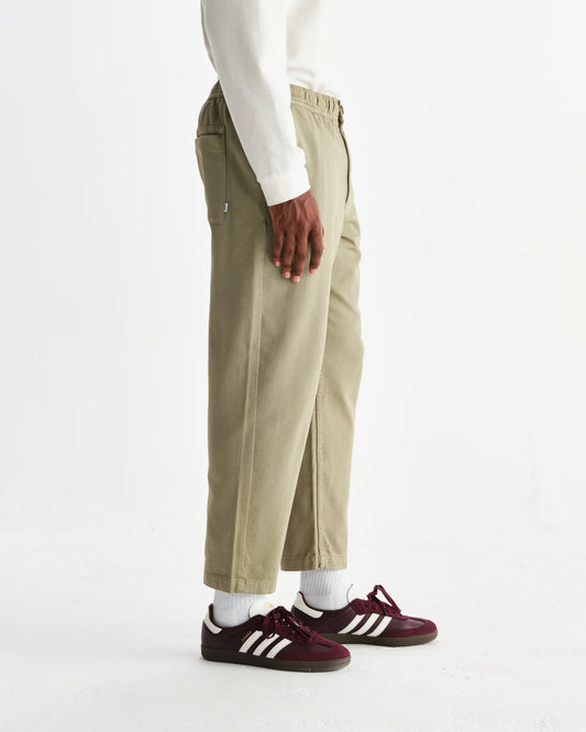 Wax london kurt trouser organic cotton twill light khaki